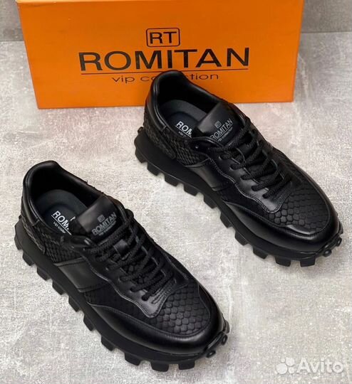 Кроссовки мужские Romitan Натуральная кожа