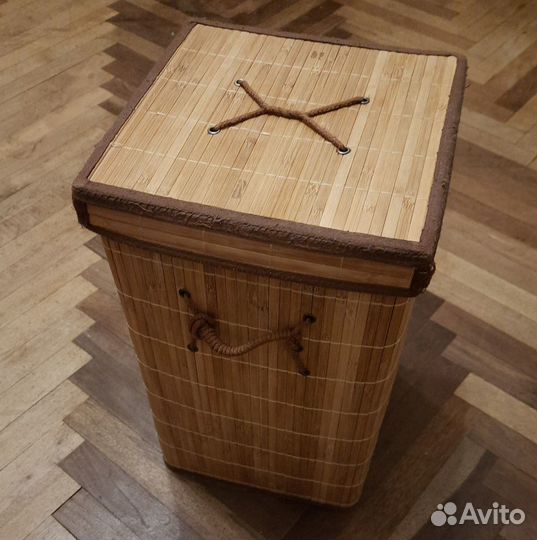 Корзина для белья бамбуковая