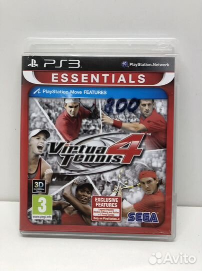 Диск Virtua tennis 4 на PS3