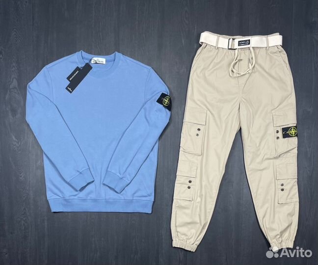 Костюм свитшот и джогеры Stone Island