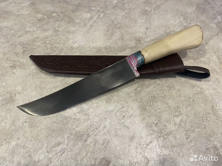 Пчак средний, гарда гравировка, орех, шх-15, 17-19