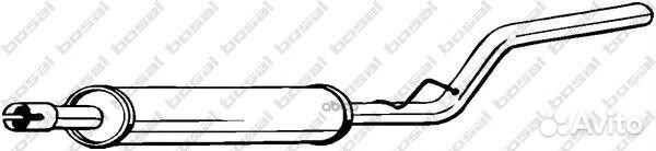 Резонатор VW caddy 2.0 SDI 04-10 278315 Bosal