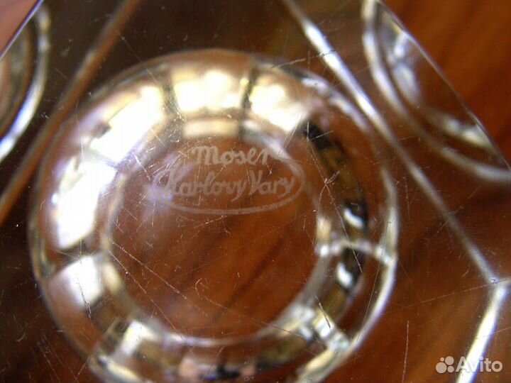 Флакон, емкость для крема Moser, винтаж