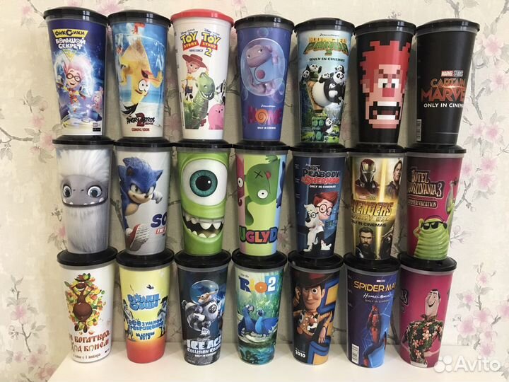 Стаканы из кинотеатра большой выбор