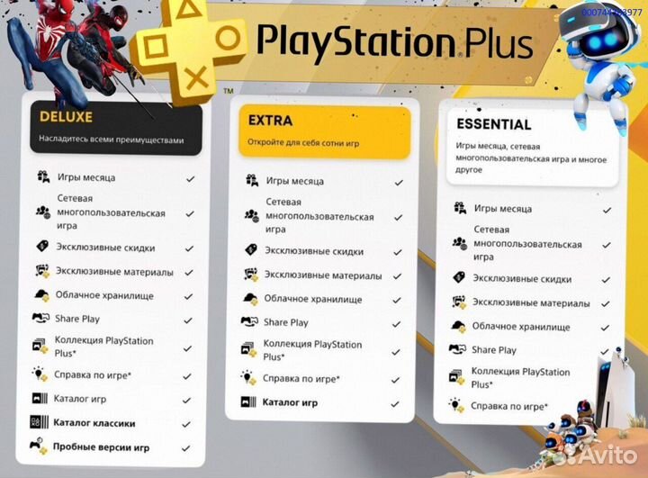 Подписка ps plus delux Украина ps5 ps4 (Арт.34791)