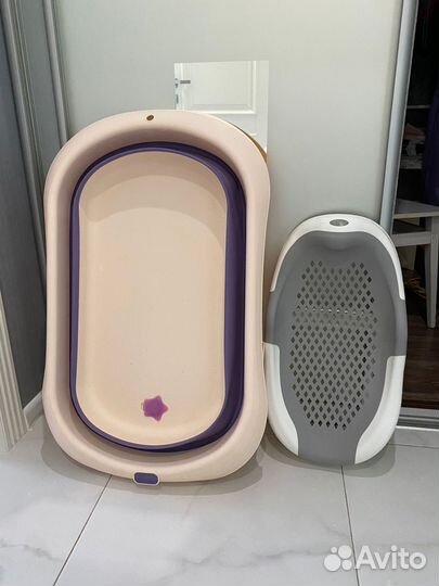 Ванночка для купания складная с горкой