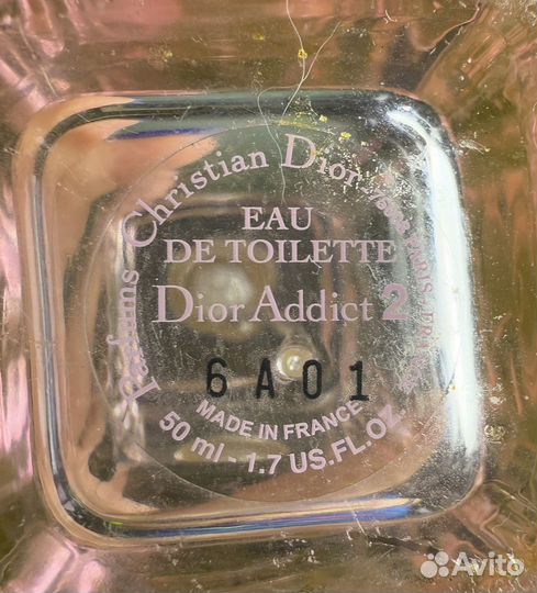 Dior addict 2 edt 50 мл винтаж 2006 б/у
