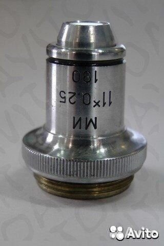 Микроскоп Объектив ломо ми11Х 0.25 СССР