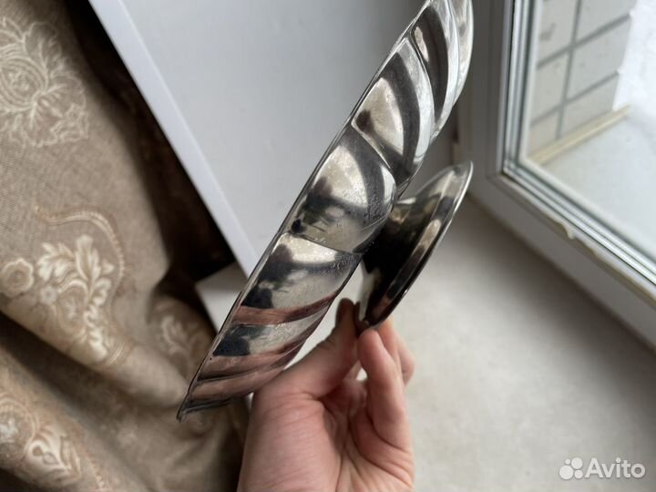 Ваза для фруктов СССР нержавейка