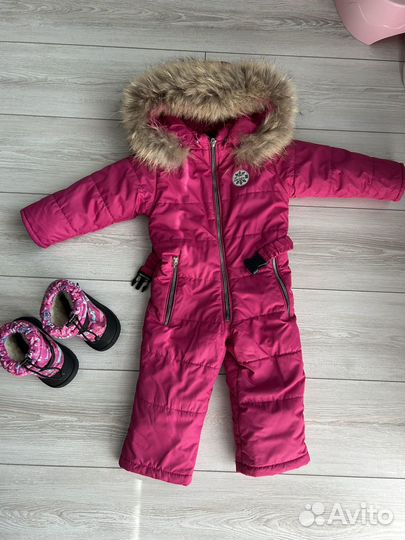 Зимний комбинезон для девочки