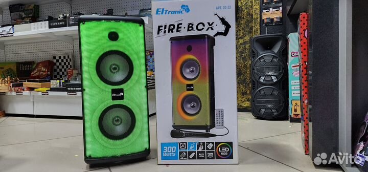 Колонка напольная блютуз Eltronic 300вт с караоке