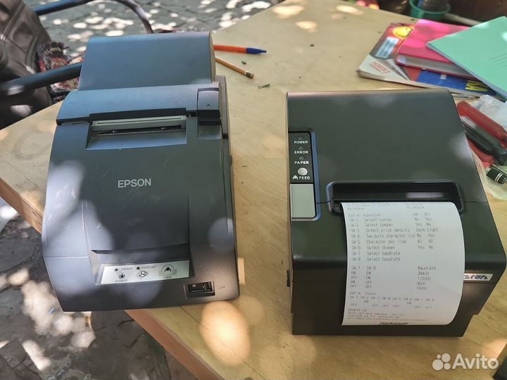 Принтер чеков, картоприёмник, счётная машина