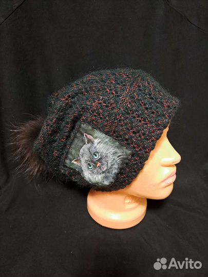АВТОРСКАЯ шапка бинни.женская