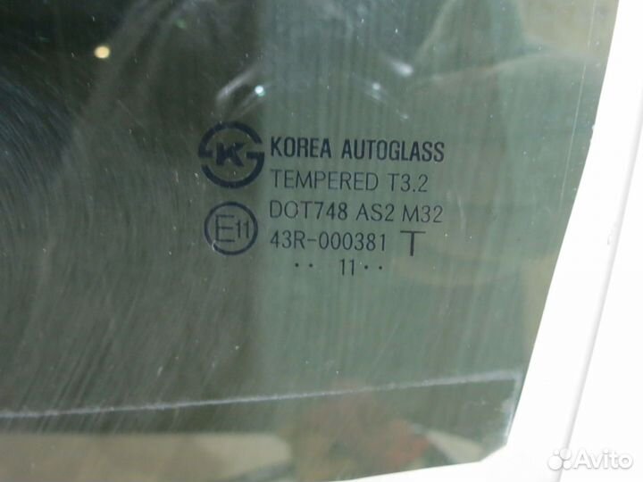 Стекло заднее левое Hyundai Solaris