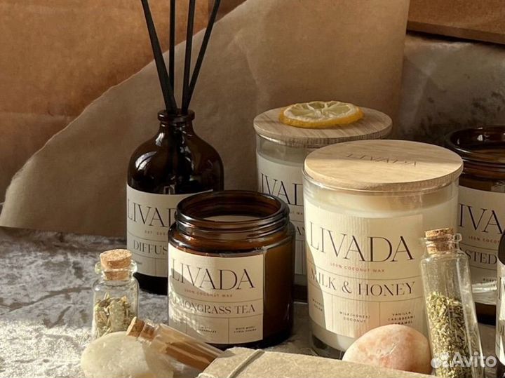 Арома свечи из кокосового воска