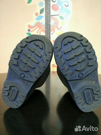 Резиновые сапоги kavat синие размер 25