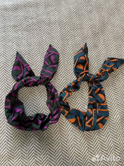 2 милые повязки на голову (внутри проволочка)