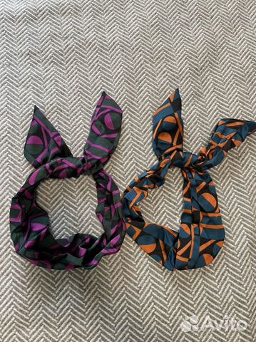 2 милые повязки на голову (внутри проволочка)