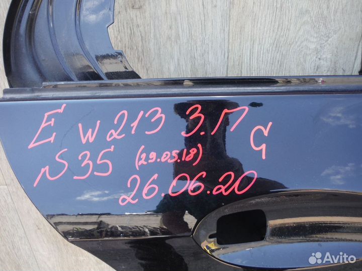 Дверь задняя правая (№35) Mercedes E W213 2017