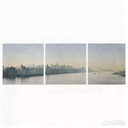 Пьеттерид Картина, 3 шт, Серебристая дымка