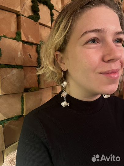 Серьги из бисера