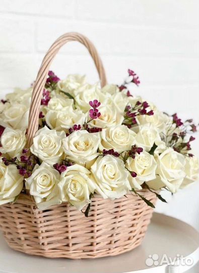 Цветы розы букет