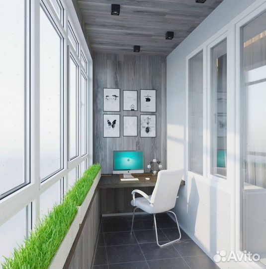 Остекление, отделка и утепление балконов