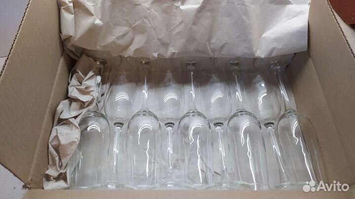 Новые Бокалы 12 шт для шампанского вина