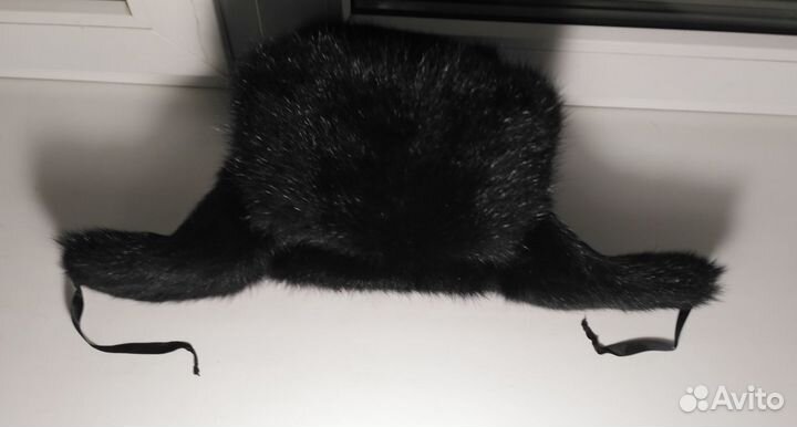 Мужская шапка-ушанка из байбака