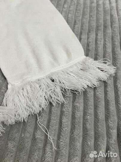 Шарф белый унисекс 1.5м