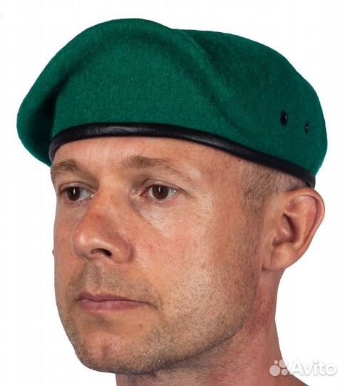 Берет бесшовный зеленый (пограничный)