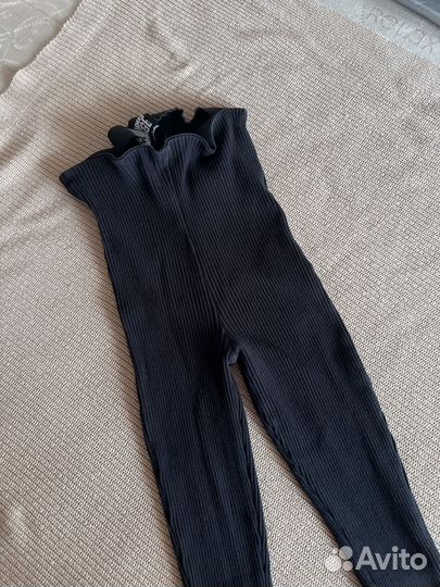 Легинсы женские клеш черные S 42 р