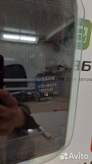 Стекло двери заднее левое Nissan Teana J31