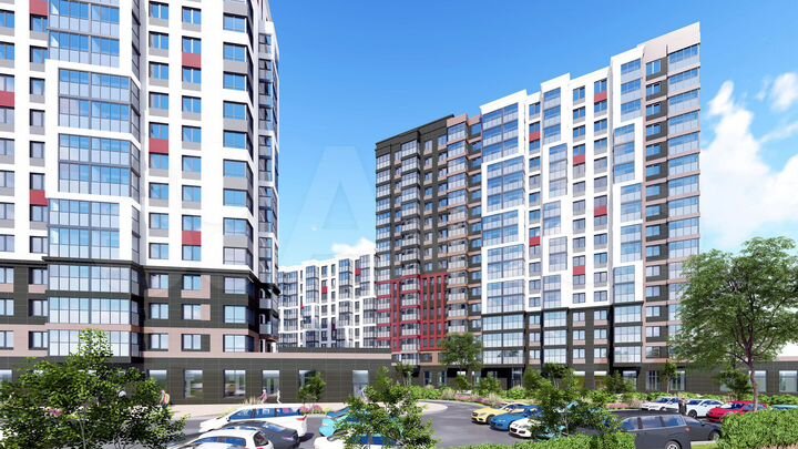 3-к. квартира, 71,8 м², 4/12 эт.