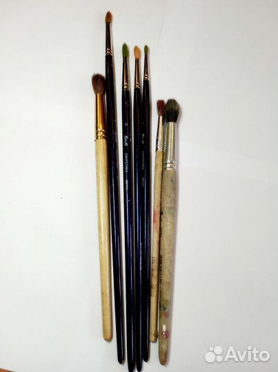 Кисти художественные 7 шт + пенал