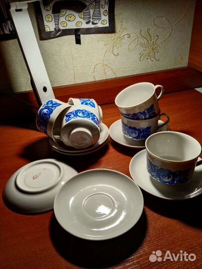 Чашки с блюдцами СССР