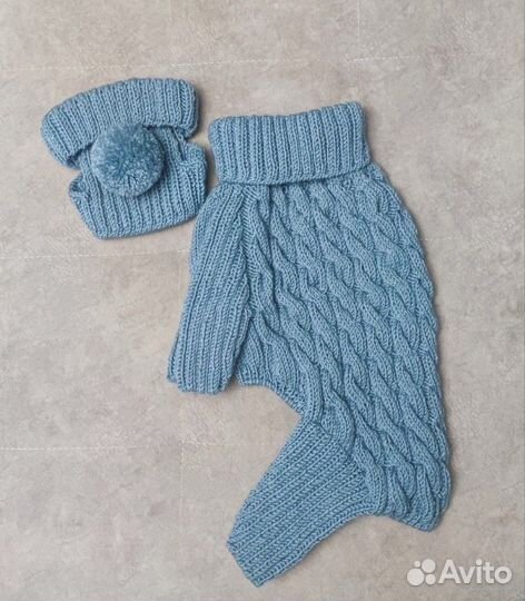 Вязанный костюм для собаки