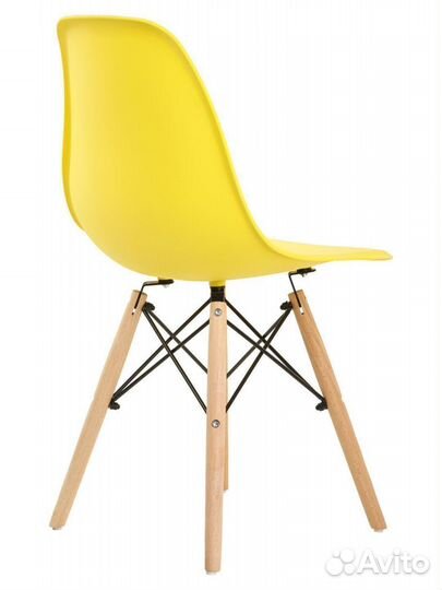 Стул в стиле eames DSW, желтый