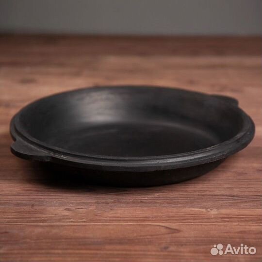 Крышка-сковорода чугунная 37,5 см на 10 л