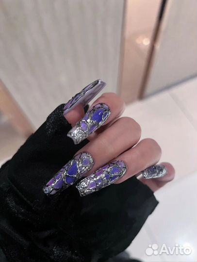 Маникюр наращивание укрепление дизайн градиент