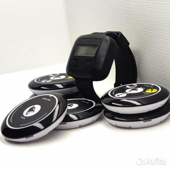 Кнопка вызова официанта и часы-пейджер Эконом