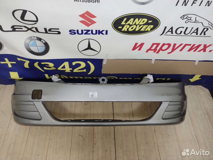 Бампер передний Logan 1 рест без птф в цвет +дост