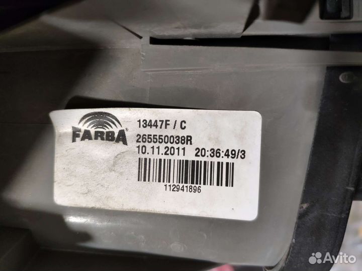 Фонарь задний Меган 3, хетчбэк