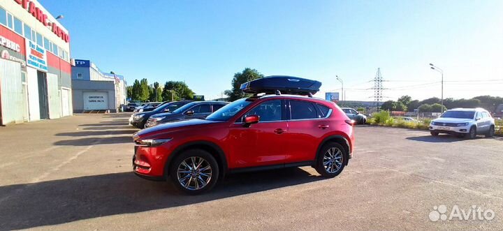 Бокс на крышу Broomer черный глянец для Mazda CX5