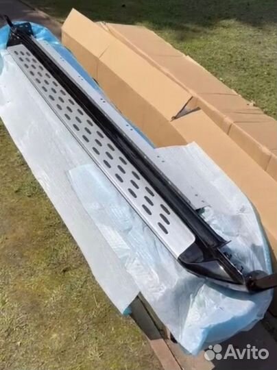 Пороги для kia carnival 4 для черной