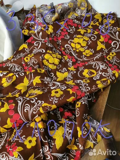 Ткань хлопок отрез (СССР) 3м