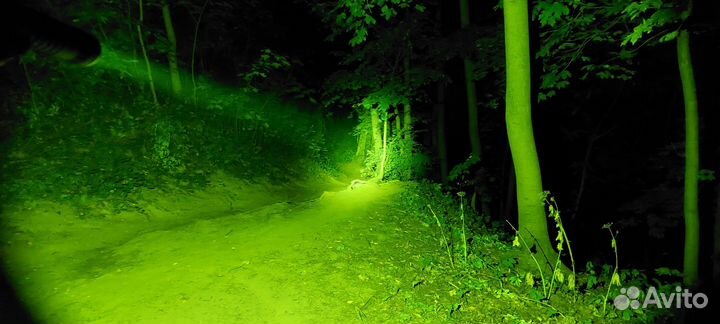 Фонарь Convoy S21B зелёный свет, новый