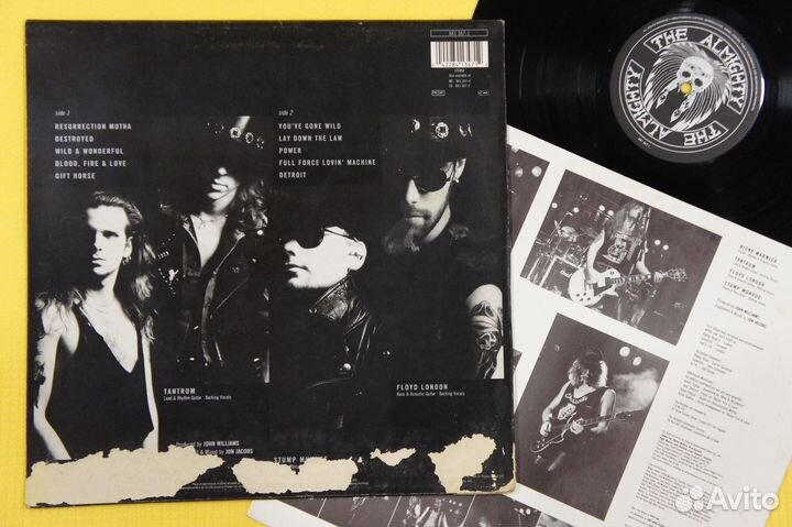 The Almighty - Blood, Fire & Love -UK-89-LP-Англия