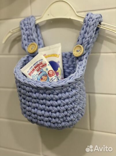 Корзинка карман для детской кроватки