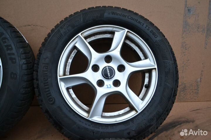 Диски R15 с зимними шинами 195 65 15
